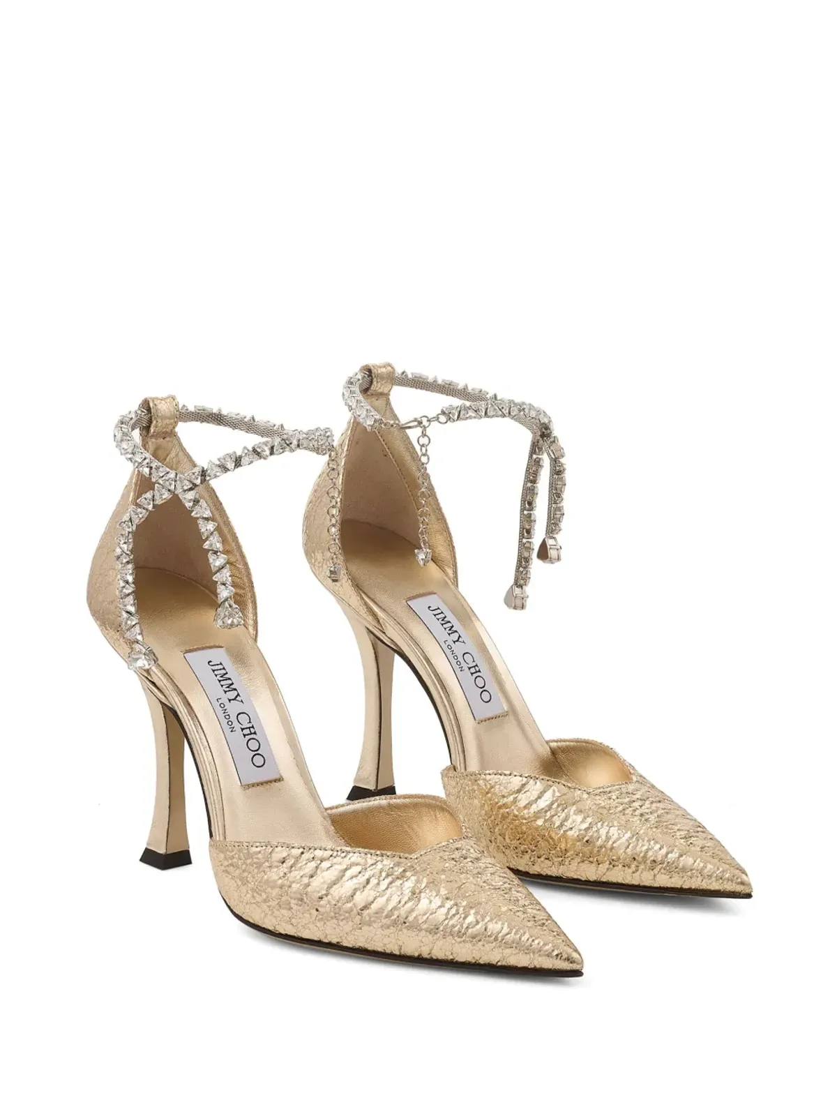 Jimmy Choo 100mm Stevieパンプス - ゴールド - 画像2