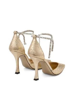 Jimmy Choo 100mm Stevieパンプス - ゴールド - サムネイル3