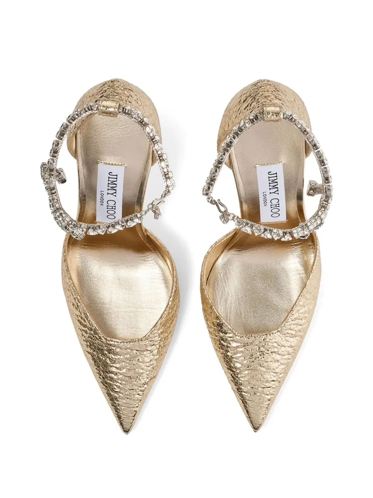Jimmy Choo 100mm Stevieパンプス - ゴールド - 画像4
