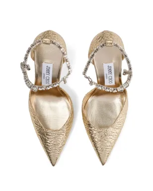 Jimmy Choo 100mm Stevieパンプス - ゴールド - サムネイル4