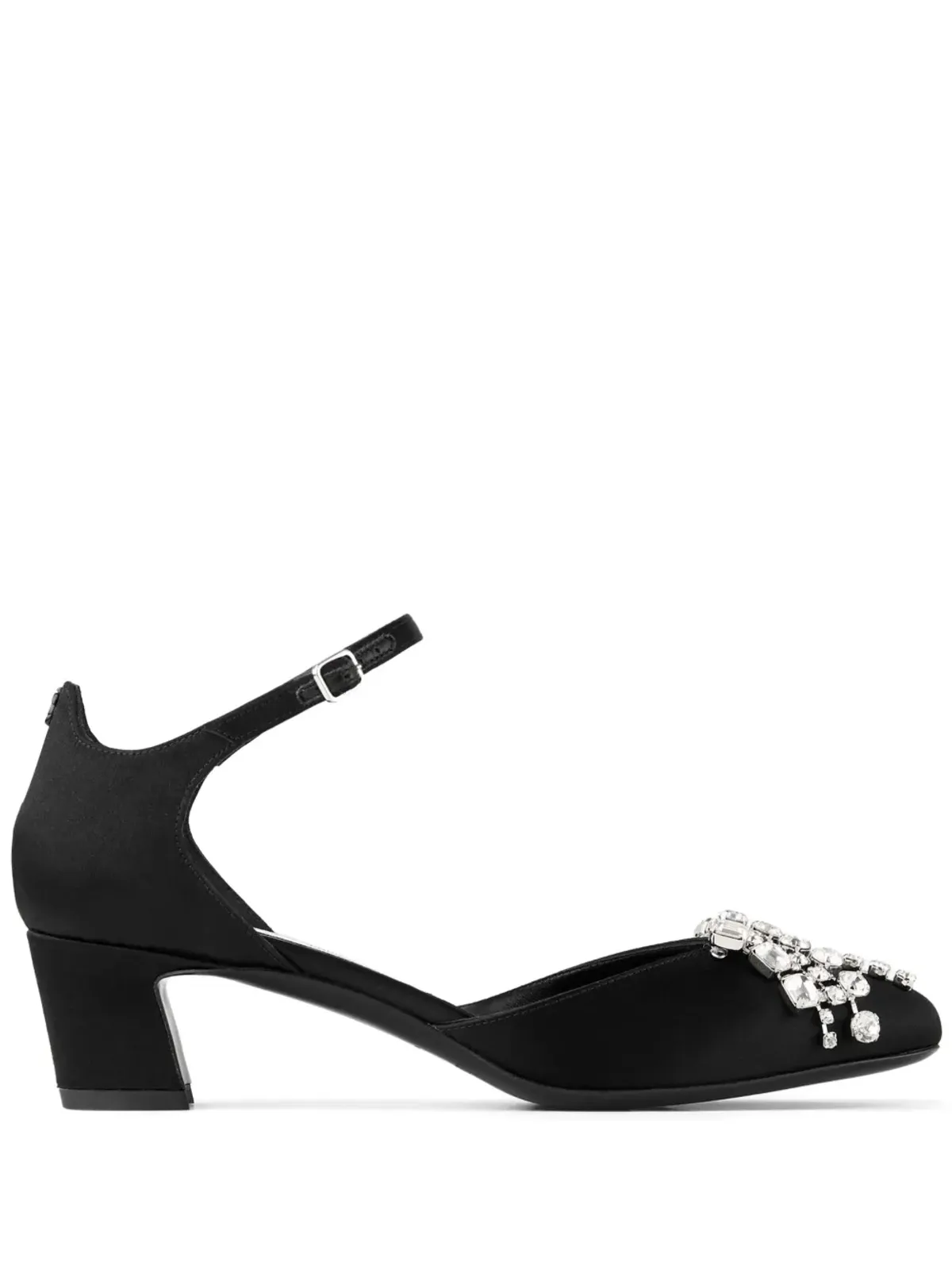 Jimmy Choo 45mm クリスタル装飾パンプス - ブラック - 画像1