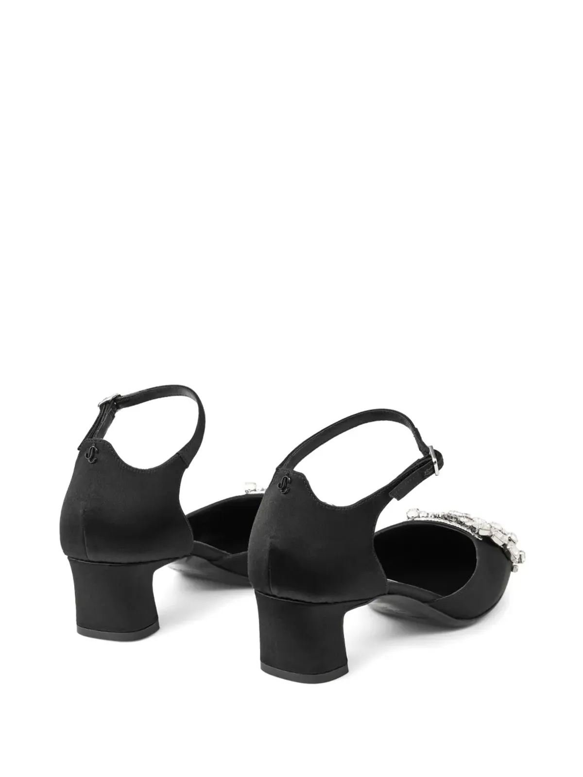 Jimmy Choo 45mm クリスタル装飾パンプス - ブラック - 画像3