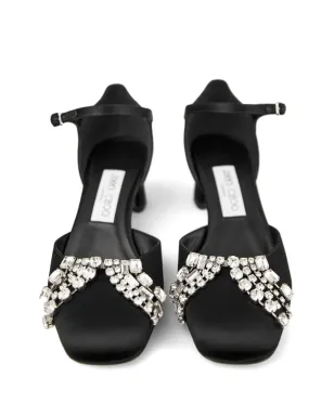 Jimmy Choo 45mm クリスタル装飾パンプス - ブラック - サムネイル4