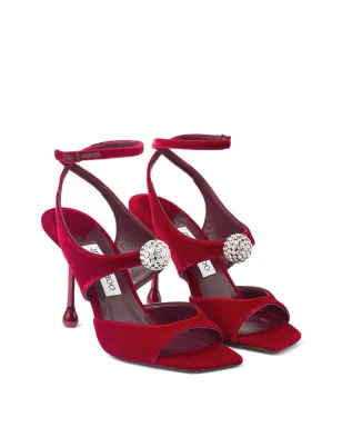 Jimmy Choo 95 Orb サンダル - レッド - サムネイル2