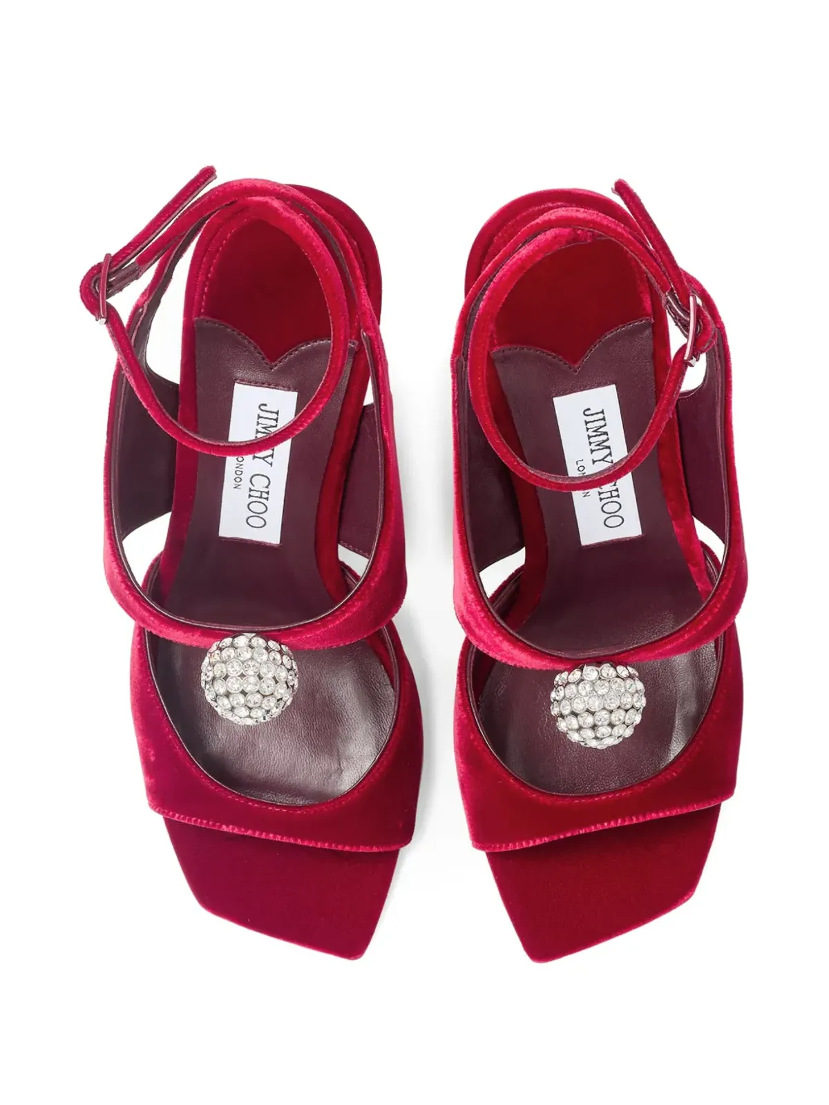 Jimmy Choo 95 Orb サンダル - レッド - 画像4