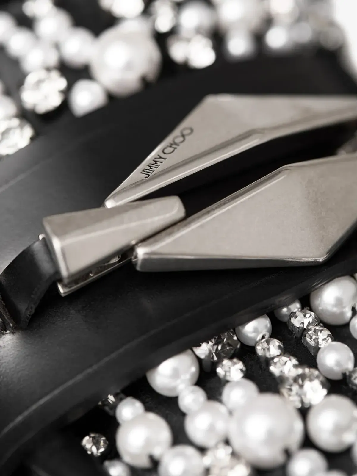 Jimmy Choo マーロウ ダイヤモンド ローファー ブラック - 画像5
