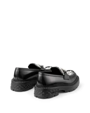 Jimmy Choo マーロウ ダイヤモンド ローファー ブラック - サムネイル3