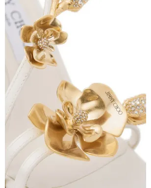 Jimmy Choo Zea サンダル 95mm - ベージュ - サムネイル5