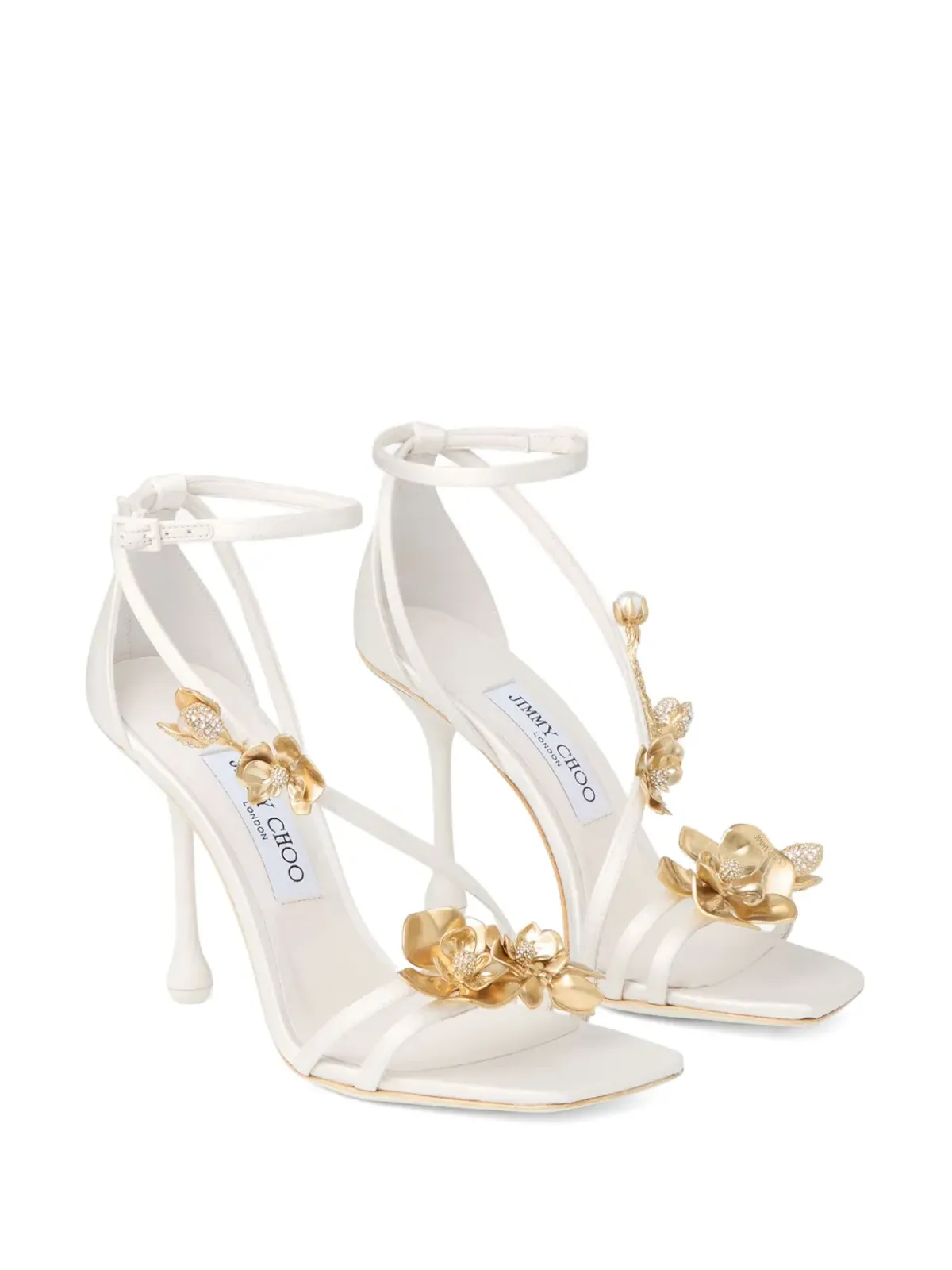 Jimmy Choo Zea サンダル 95mm - ベージュ - 画像2