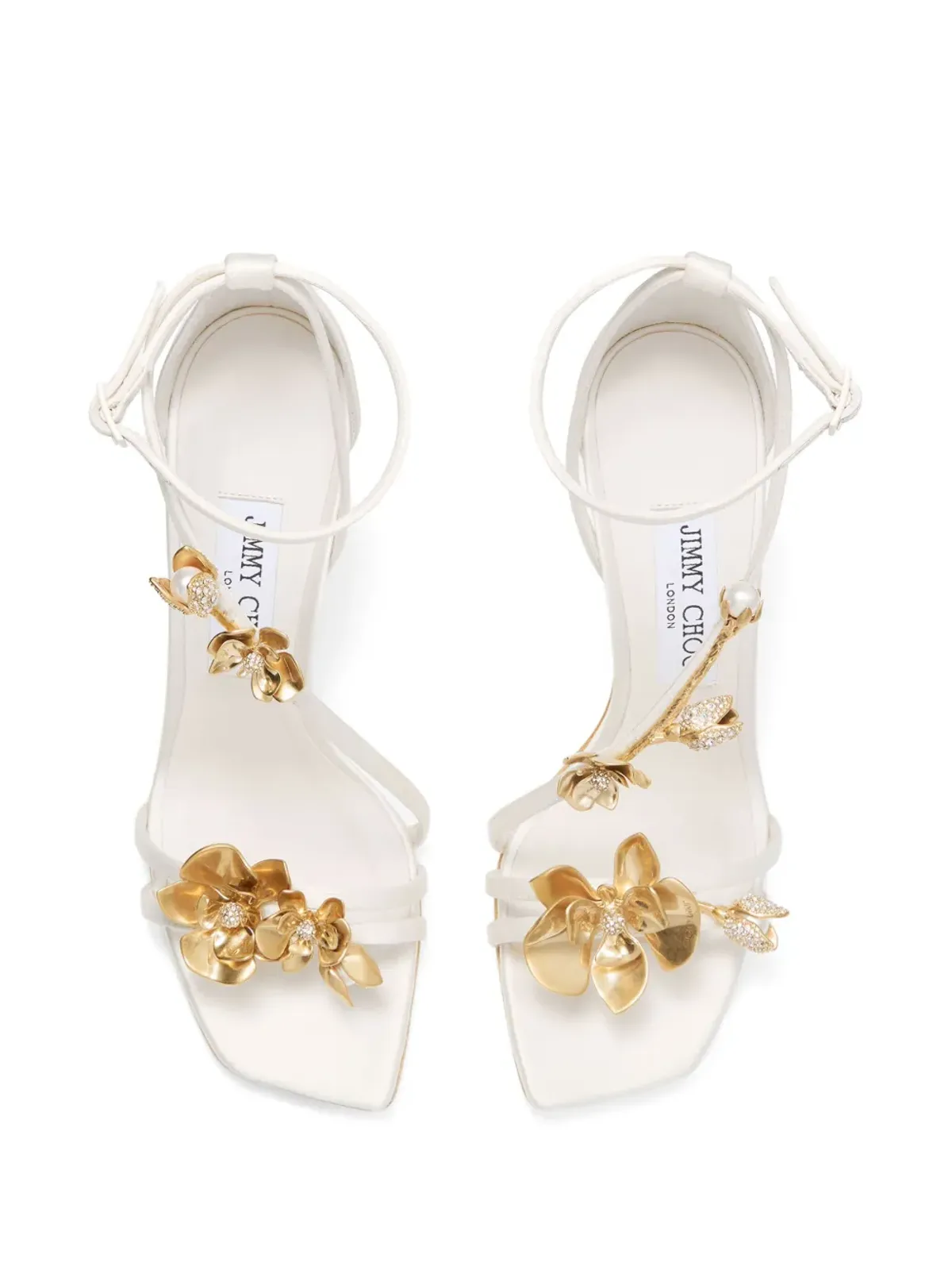 Jimmy Choo Zea サンダル 95mm - ベージュ - 画像4