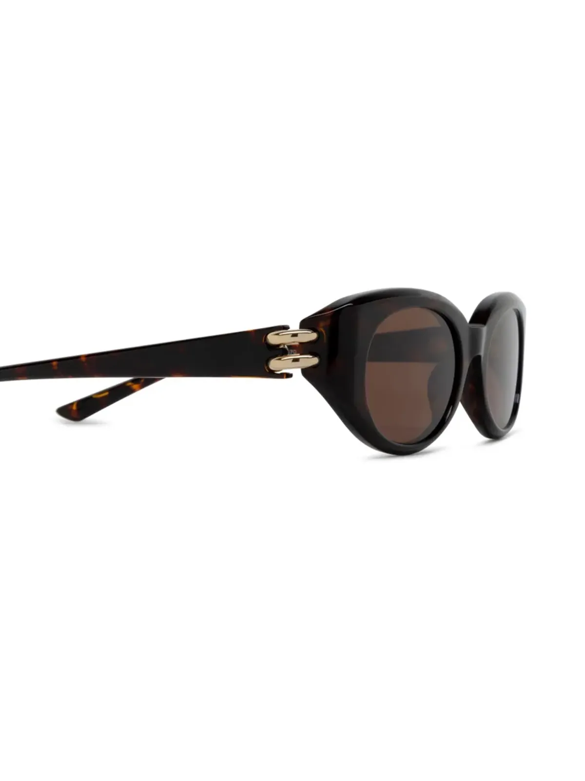 Alexander McQueen Eyewear ラウンドフレームサングラス - 画像3