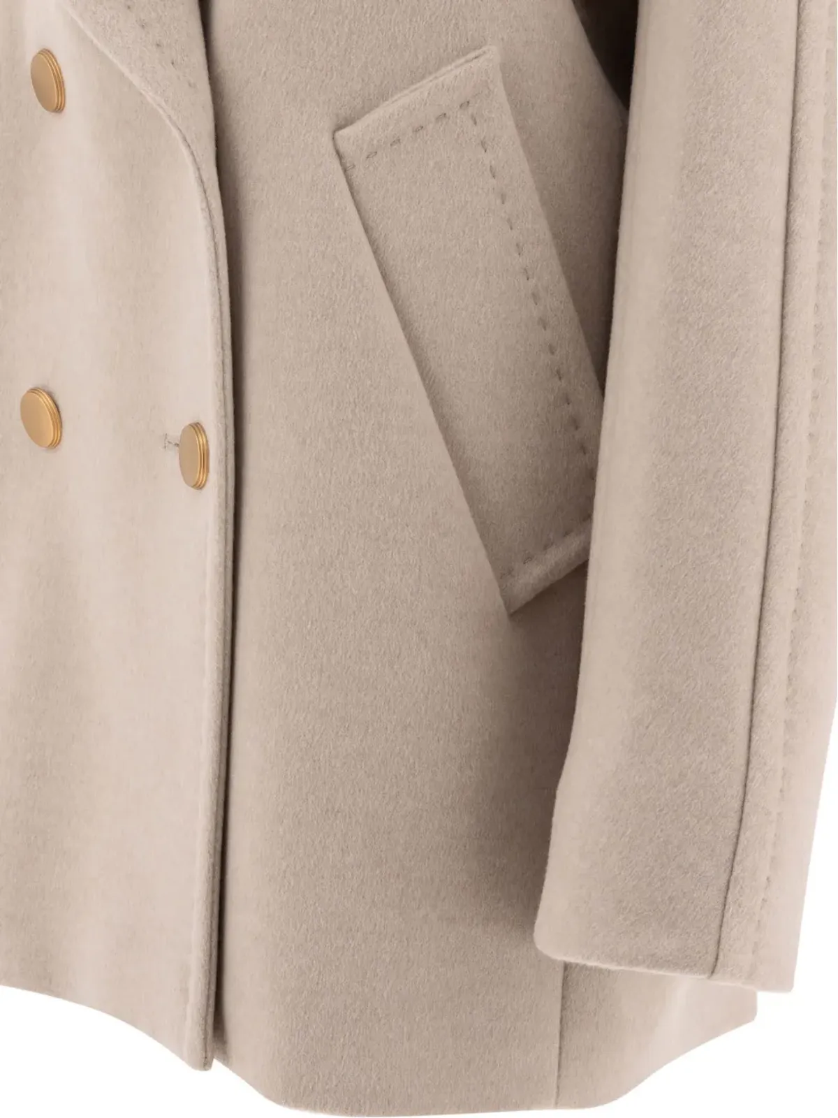 Max Mara カシミヤコート - ニュートラルカラー - 画像4