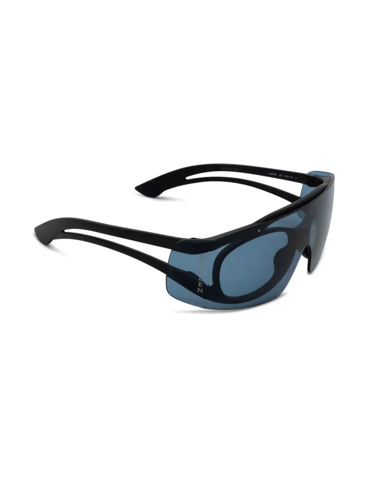 Alexander McQueen Eyewear ロゴプリント サングラス（ブラック） - 画像2