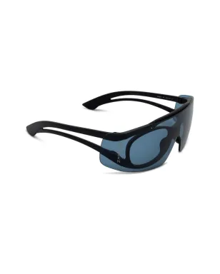 Alexander McQueen Eyewear ロゴプリント サングラス（ブラック） - サムネイル2