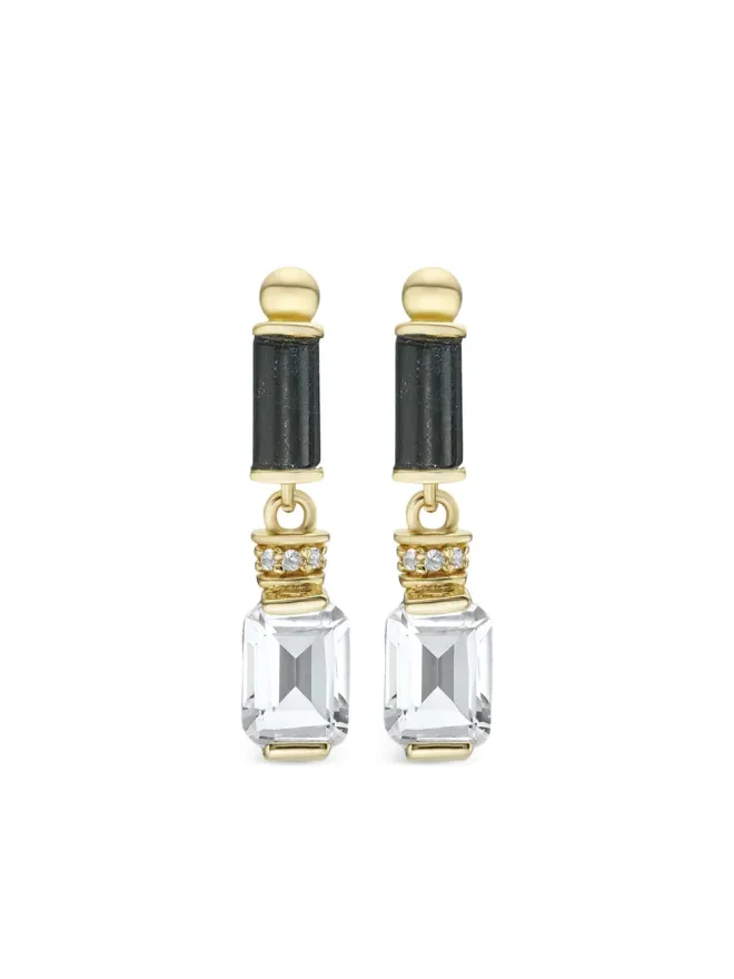 V JEWELLERY V JEWELLERY アゲート ドロップ イヤリングの商品画像