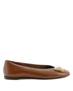 Giuseppe Zanotti Georgia Stone バレエフラット ブラウン - サムネイル1