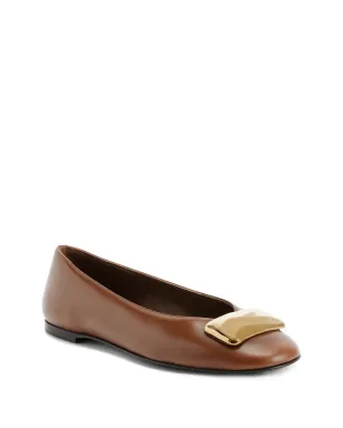 Giuseppe Zanotti Georgia Stone バレエフラット ブラウン - サムネイル2