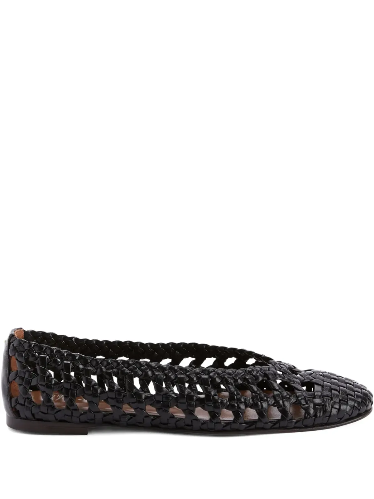 Giuseppe Zanotti Georgia Cage バレエフラット ブラック - 画像1