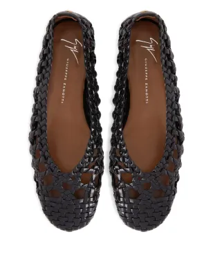 Giuseppe Zanotti Georgia Cage バレエフラット ブラック - サムネイル3