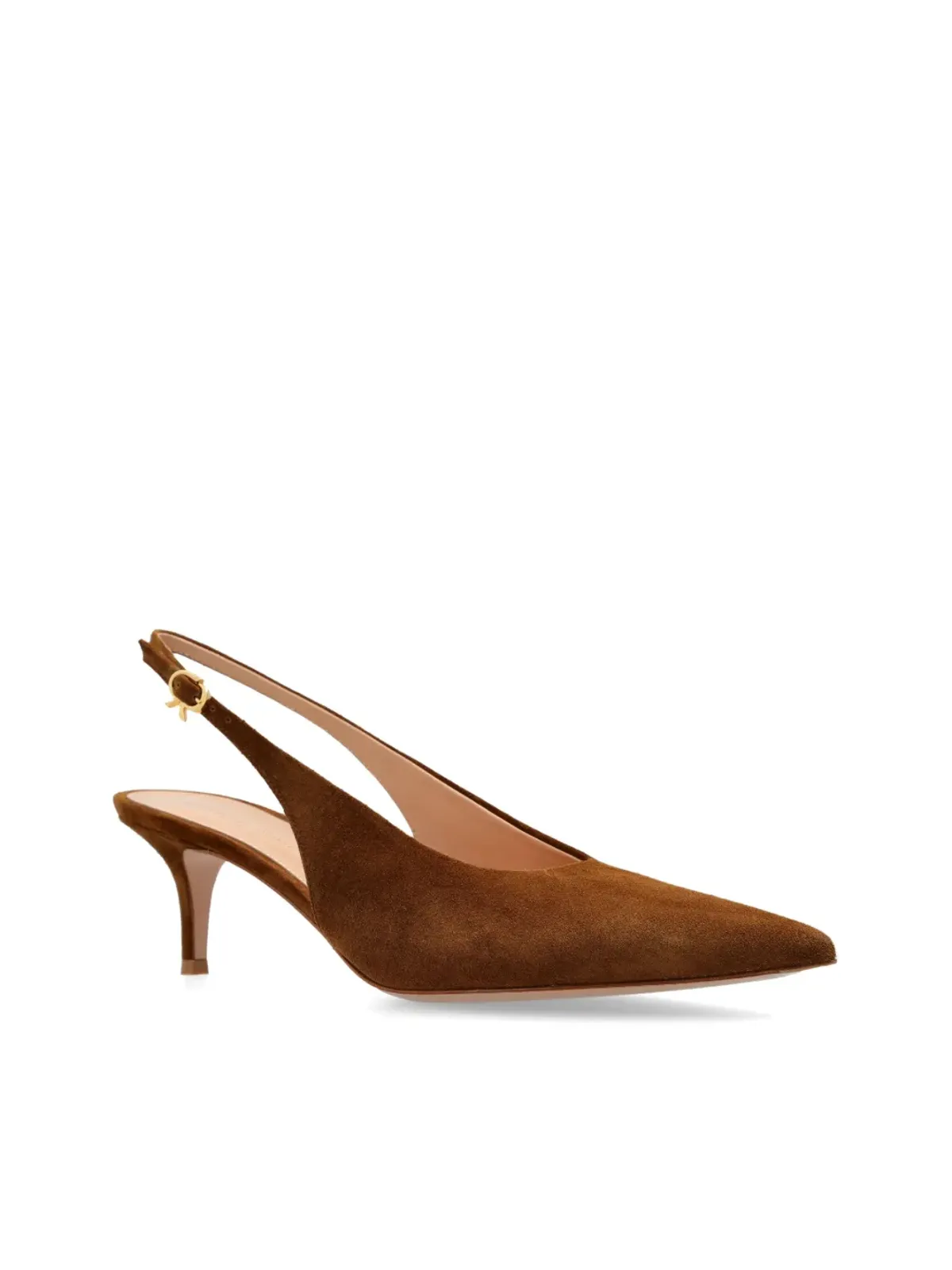 Gianvito Rossi 55mm Robbieパンプス ブラウン - 画像4