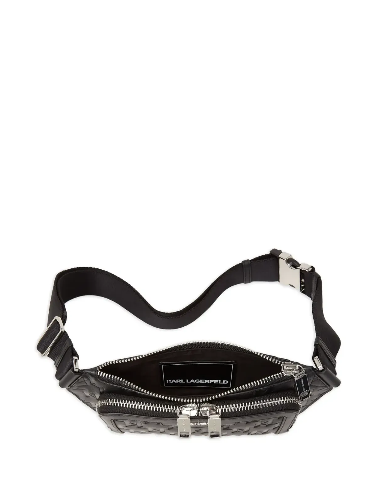 Karl Lagerfeld K/Loom レザー ベルトバッグ - ブラック - 画像3