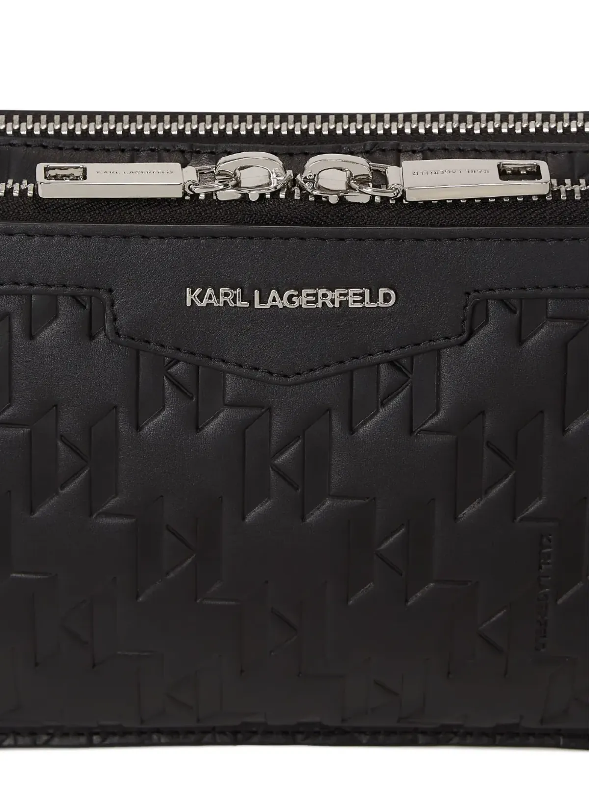 Karl Lagerfeld K/Loom レザー ベルトバッグ - ブラック - 画像4