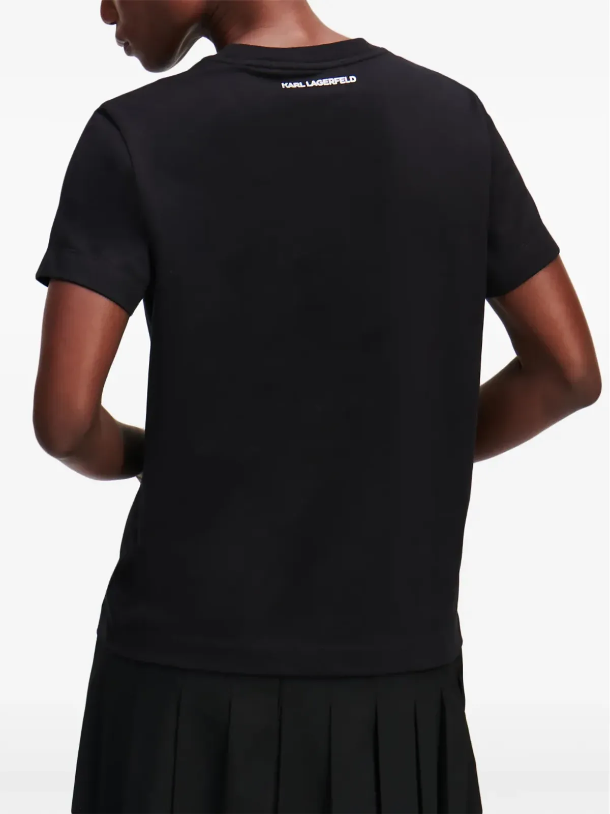 Karl Lagerfeld Ikon Choupette Tシャツ ブラック - 画像4