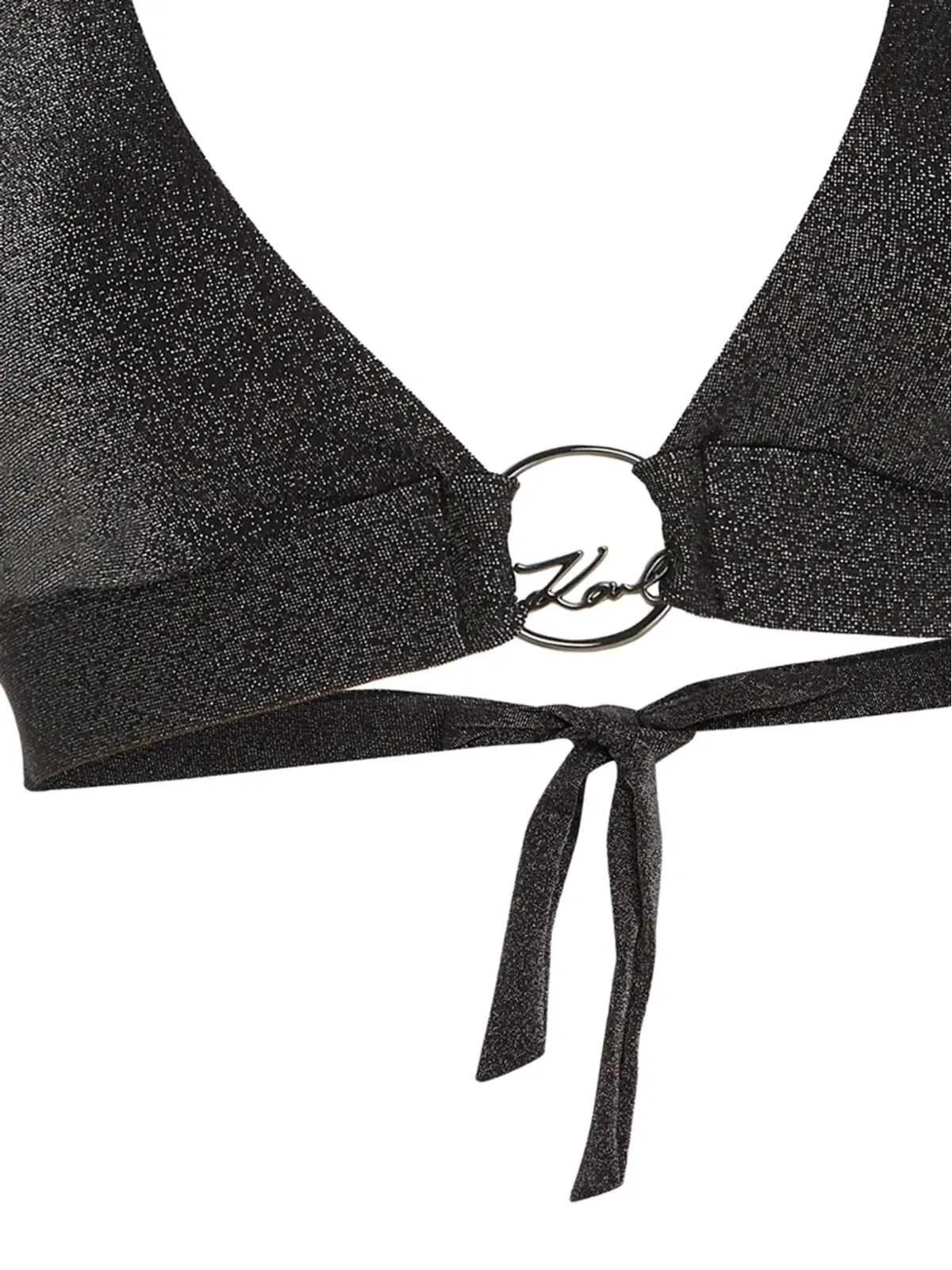 Karl Lagerfeld ロゴディテール ビキニ - ブラック - 画像2