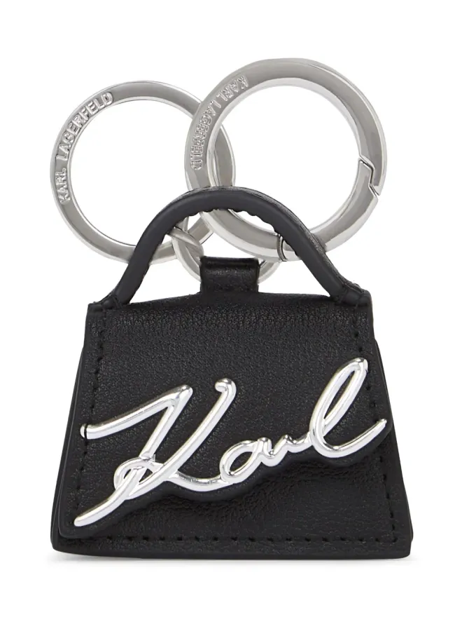 Karl Lagerfeld Karl Lagerfeld K/Signature バッグ キーチェーン - ブラックの商品画像