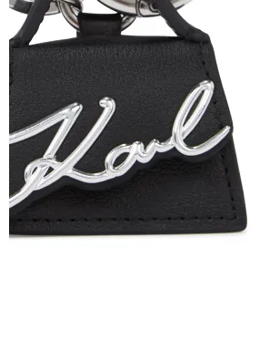 Karl Lagerfeld K/Signature バッグ キーチェーン - ブラック - サムネイル3