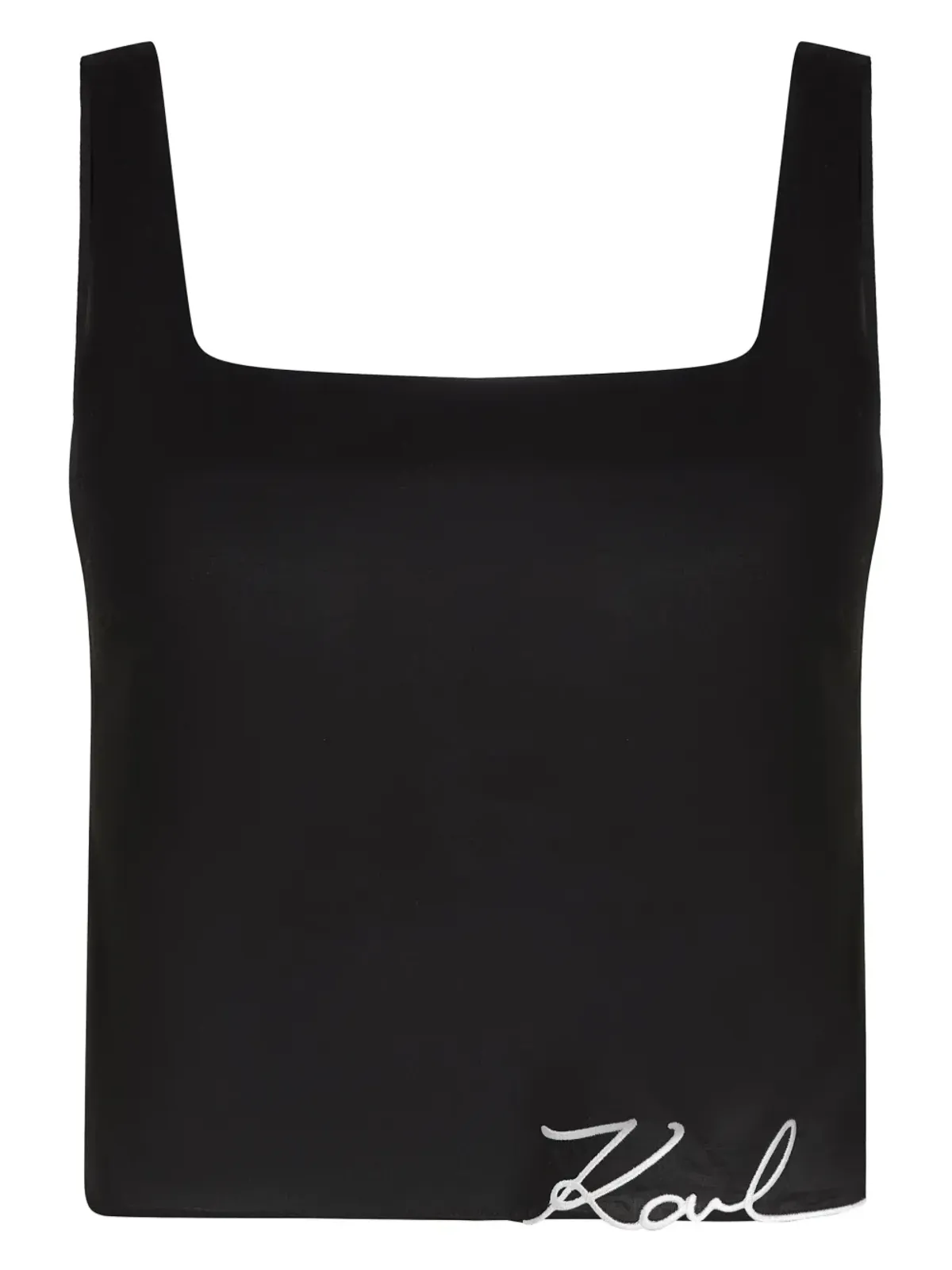 Karl Lagerfeld K/signature クロップトップ - ブラック - 画像1