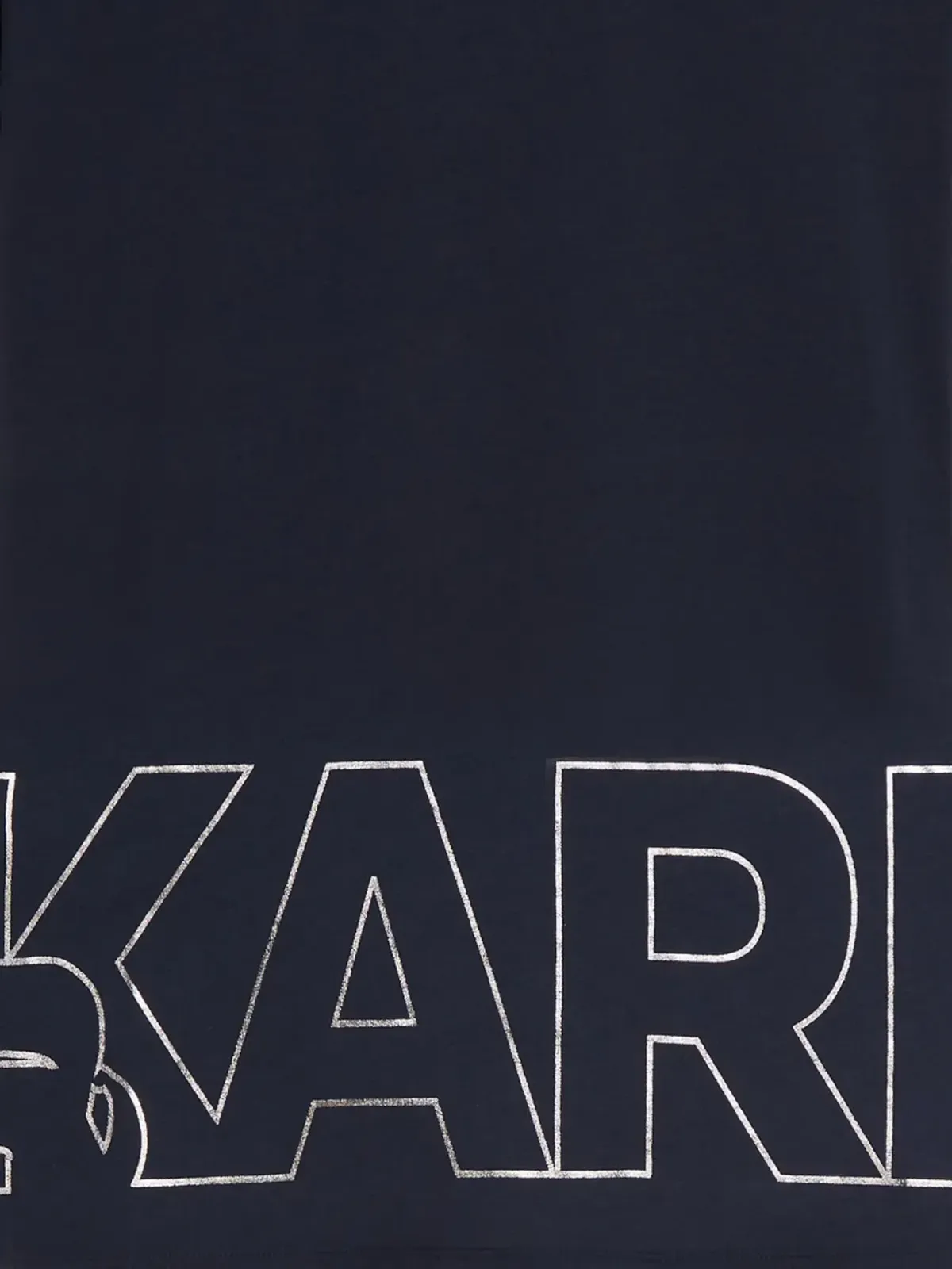 Karl Lagerfeld メタリック ロゴプリント Tシャツ - ブルー - 画像2