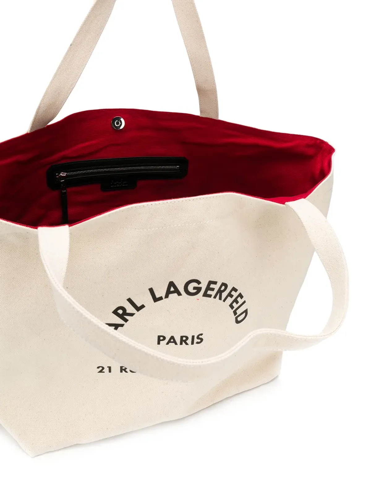 Karl Lagerfeld Rue St-Guillaume キャンバス トートバッグ - Neutrals - 画像5