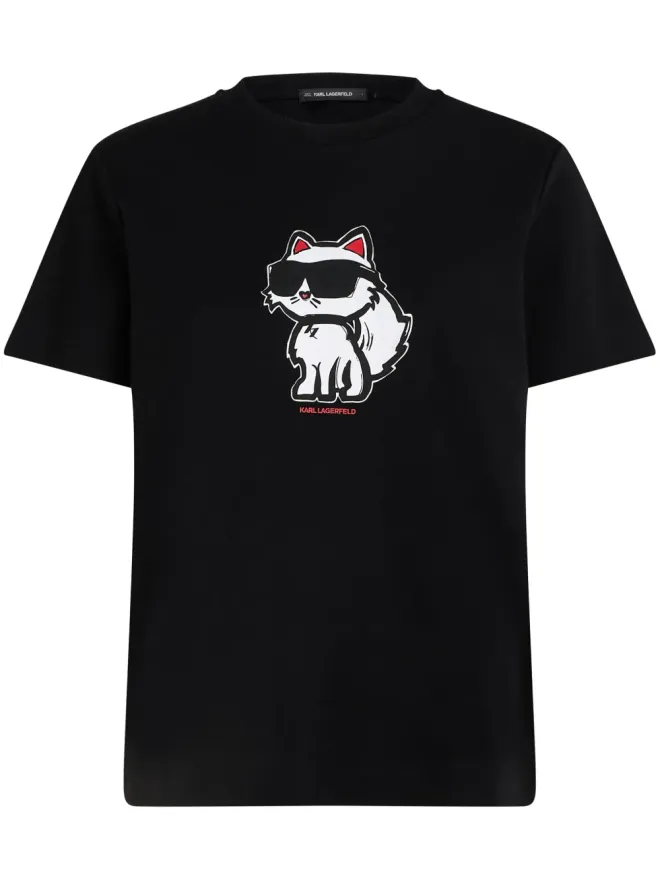 Karl Lagerfeld Karl Lagerfeld Ikon Choupette スケッチ Tシャツの商品画像