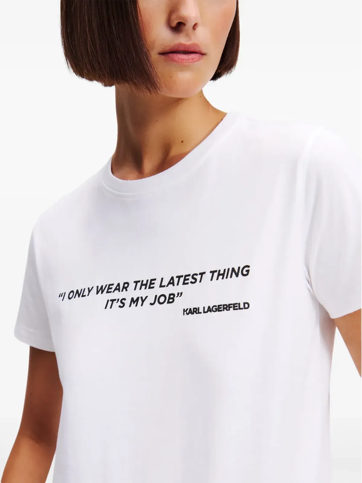 Karl Lagerfeld クォートプリント Tシャツ - 画像5