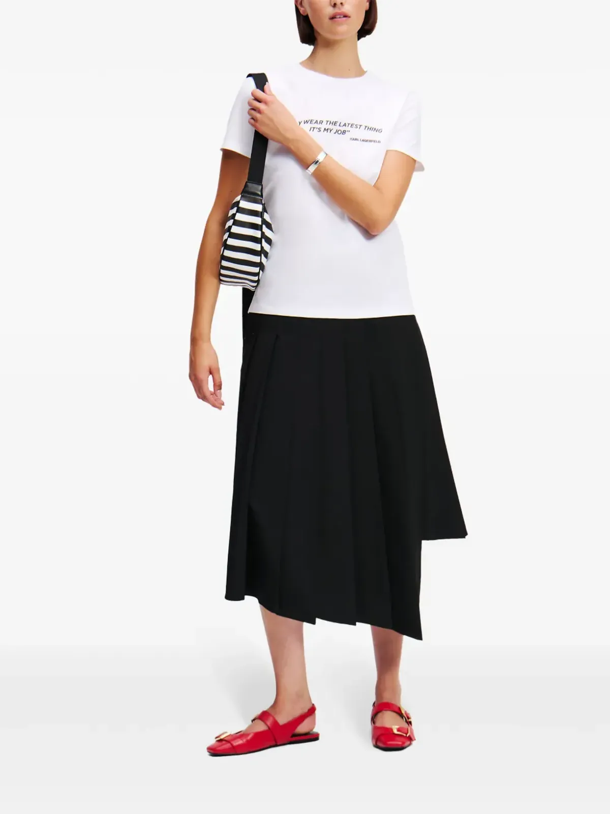 Karl Lagerfeld クォートプリント Tシャツ - 画像2