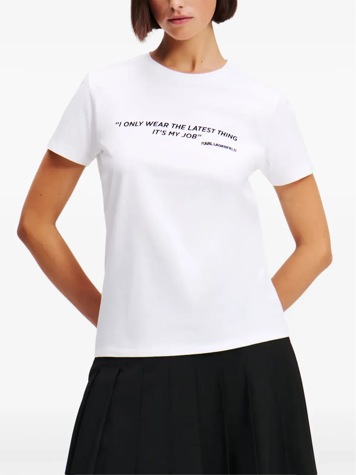 Karl Lagerfeld クォートプリント Tシャツ - 画像3
