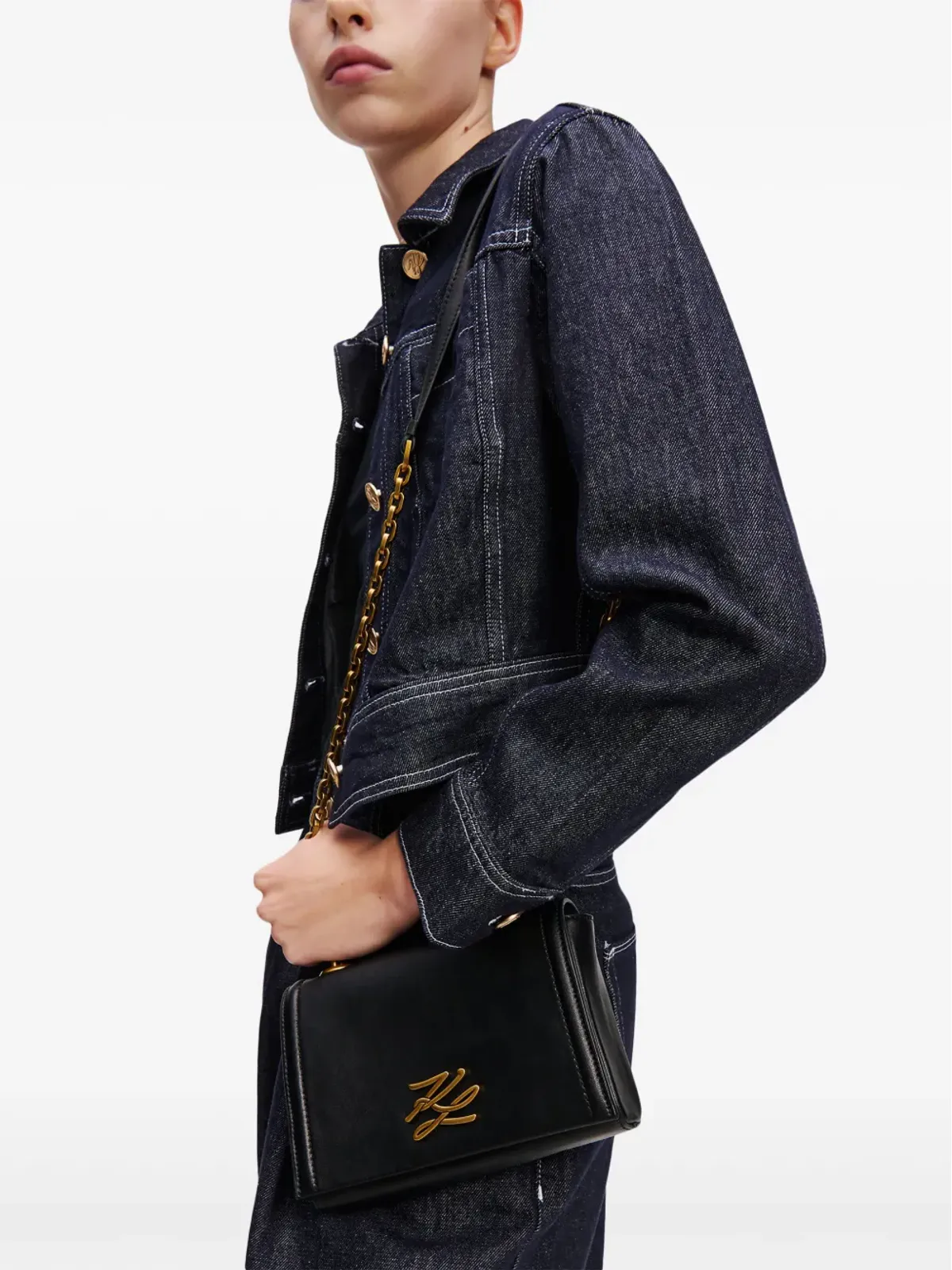 Karl Lagerfeld K/Autograph クロスボディバッグ - ブラック - 画像2