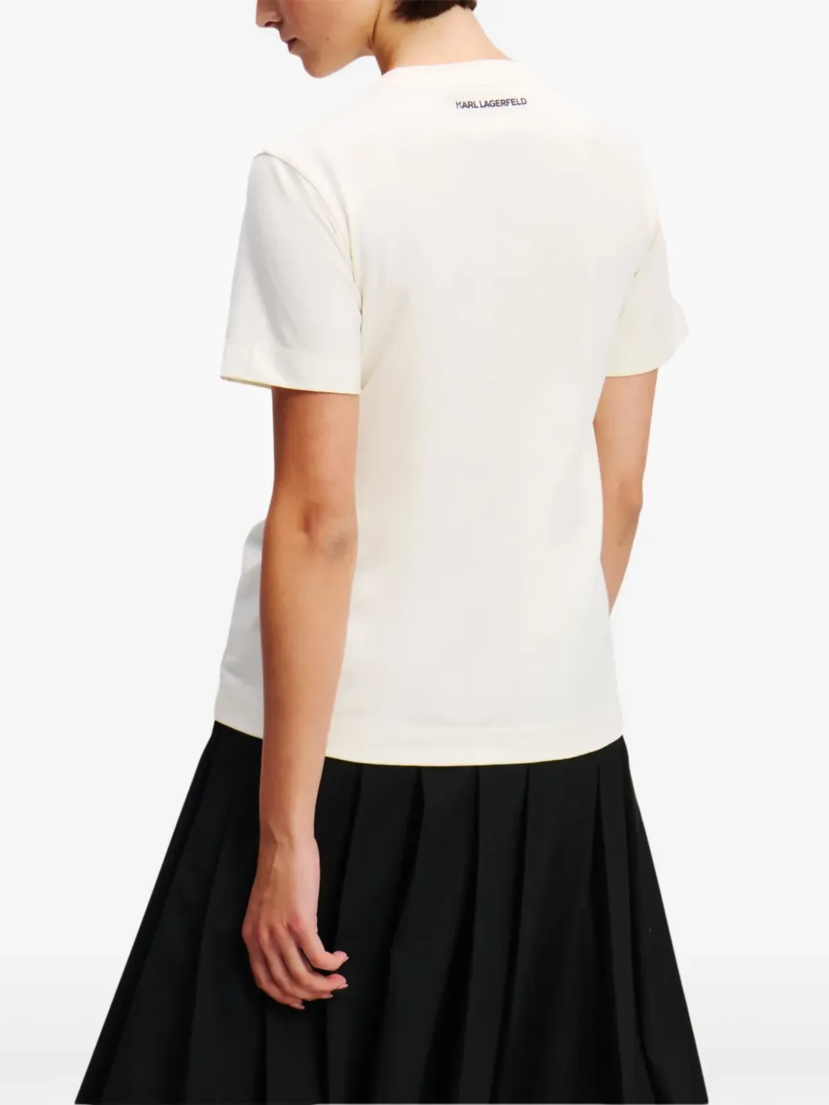 Karl Lagerfeld Ikon Sketch Duo Tシャツ - ホワイト - 画像4