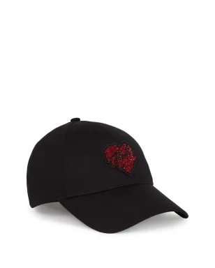 Karl Lagerfeld K/Heartキャップ - ブラック - サムネイル1