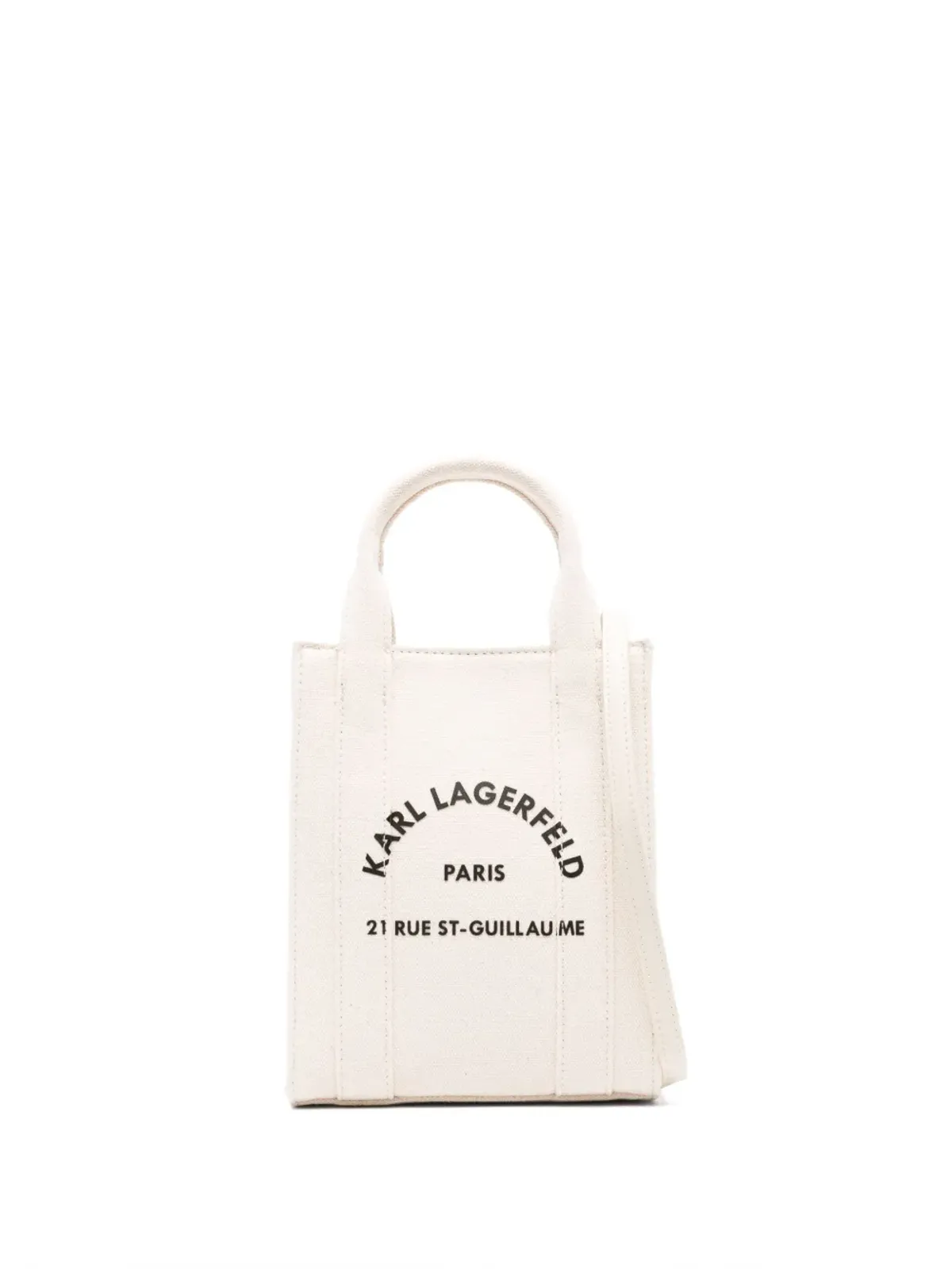 Karl Lagerfeld 小型 Rue St-Guillaume スクエア トートバッグ - ベージュ - 画像1