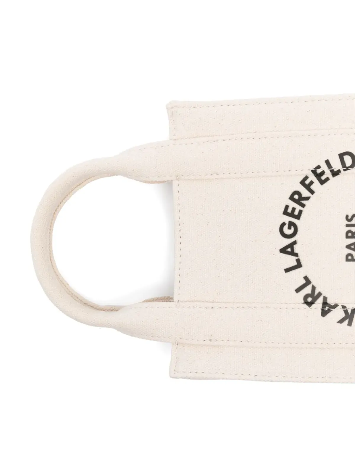 Karl Lagerfeld 小型 Rue St-Guillaume スクエア トートバッグ - ベージュ - 画像4
