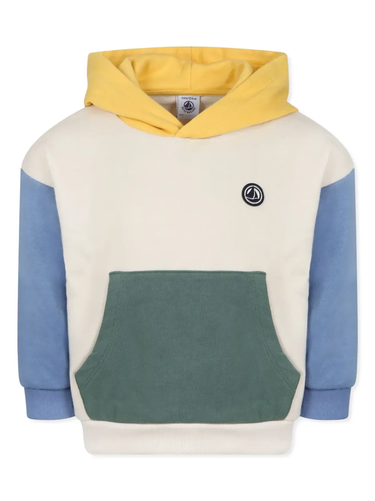 Petit Bateau カラーブロック フ hoodie - ニュートラルカラー - 画像1