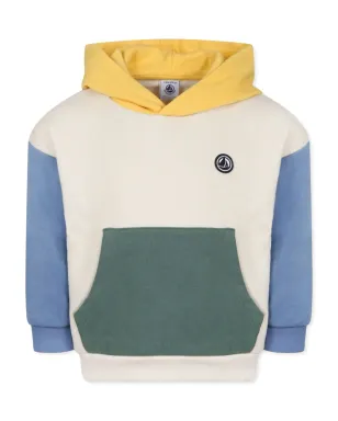 Petit Bateau カラーブロック フ hoodie - ニュートラルカラー - サムネイル1
