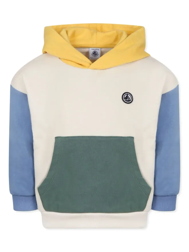 Petit Bateau Petit Bateau カラーブロック フ hoodie - ニュートラルカラーの商品画像