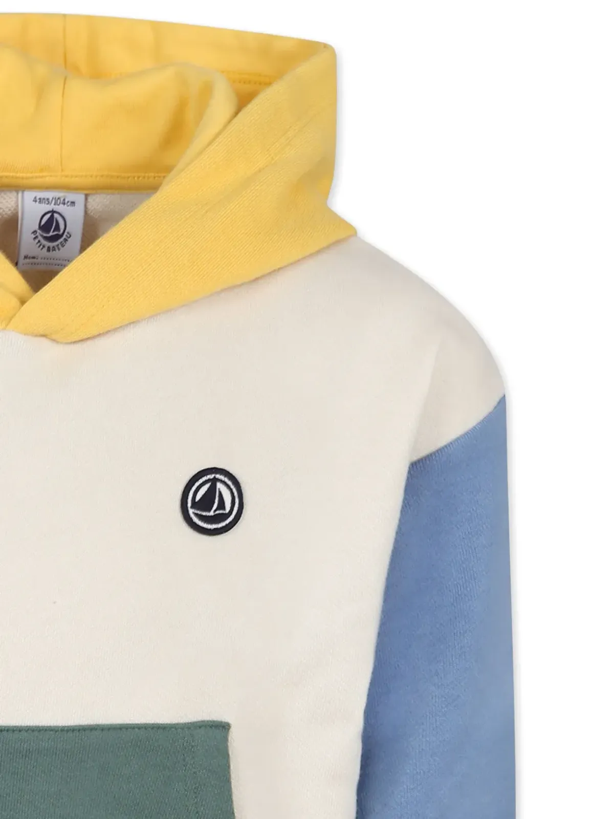 Petit Bateau カラーブロック フ hoodie - ニュートラルカラー - 画像3