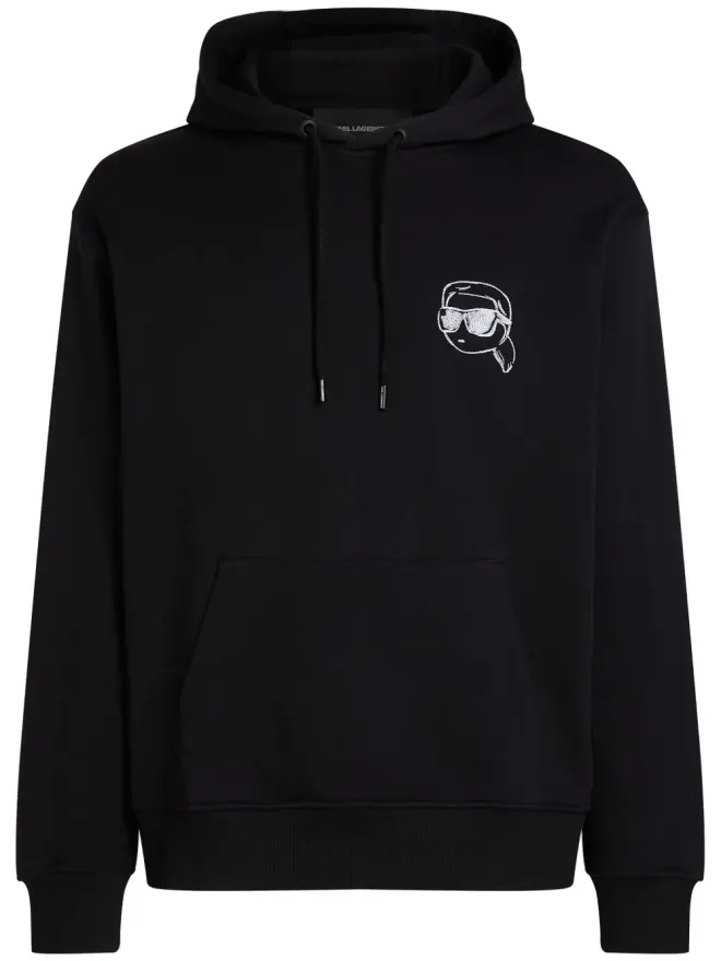 Karl Lagerfeld Karl Lagerfeld イコン リラックスフィット フーディー - ブラックの商品画像