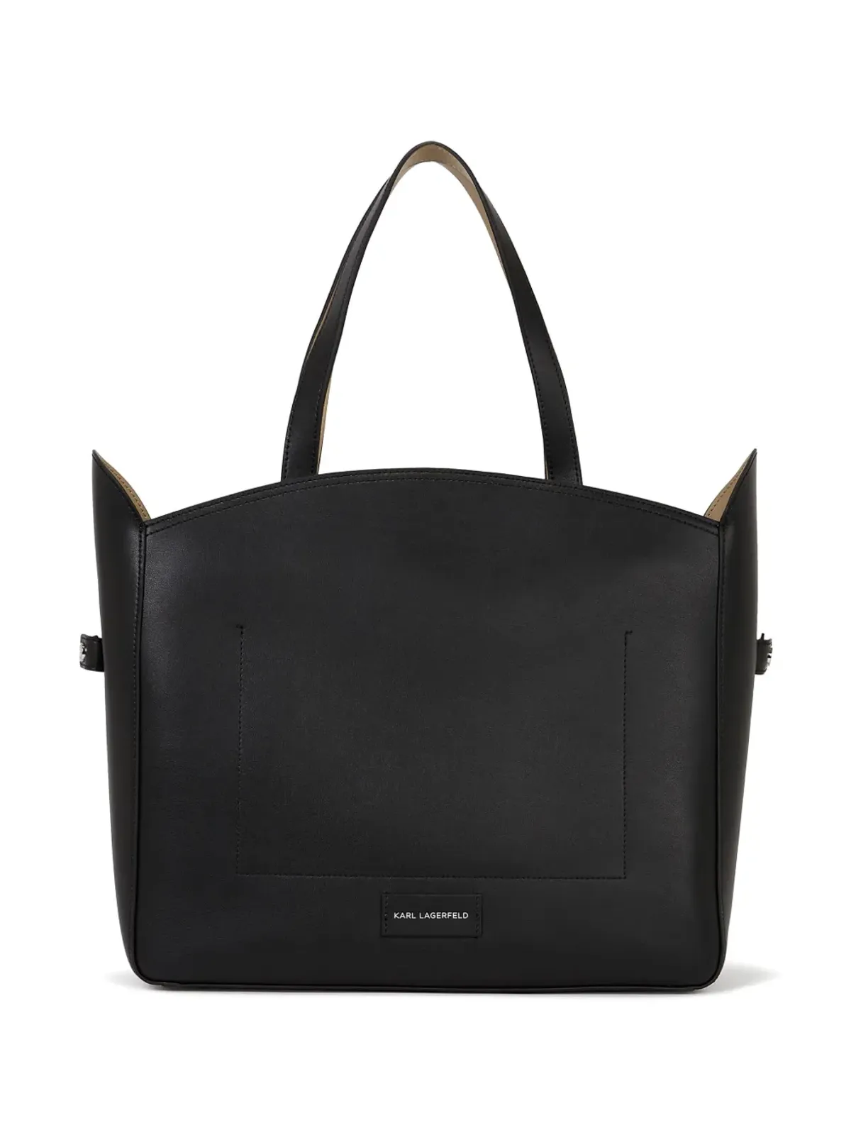Karl Lagerfeld K/Circle パンチングデザイン トートバッグ - ブラック - 画像3