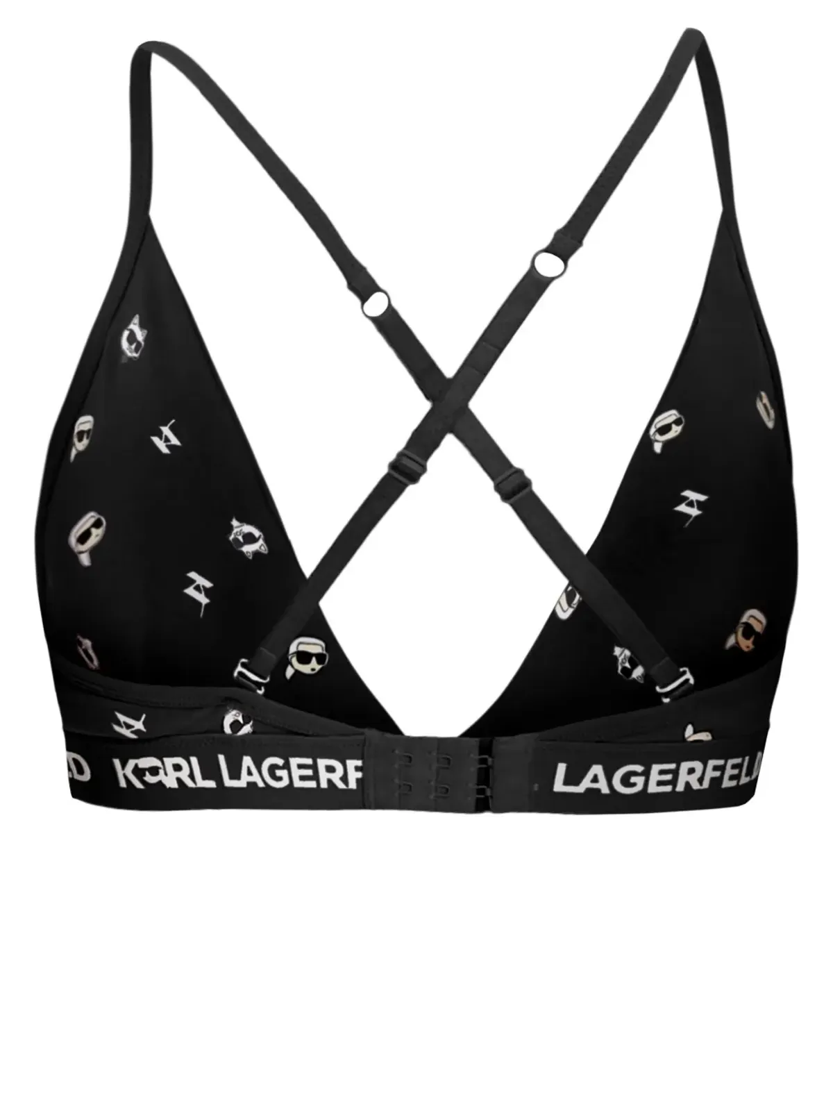 Karl Lagerfeld Ikonik 2.0 パッド入りブレレット - ブラック - 画像2