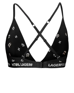 Karl Lagerfeld Ikonik 2.0 パッド入りブレレット - ブラック - サムネイル2